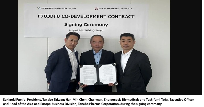 Energenesis Biomedical Partners with Taiwan Tanabe to Advance Investigational Diabetic Foot Ulcer Therapy