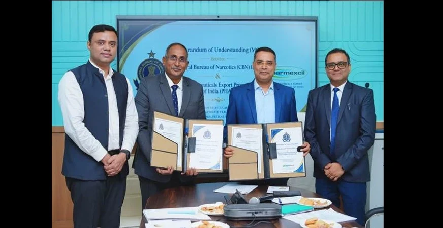Central Bureau of Narcotics, PHARMEXCIL Sign MoU to Boost Pharma Exports, Prevent Diversion