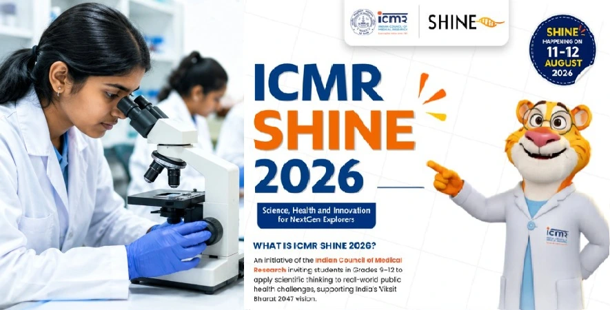 DHR-ICMR Organises S.H.I.N.E. Nationwide, Inviting School Students to Spend a Day as a Scientist